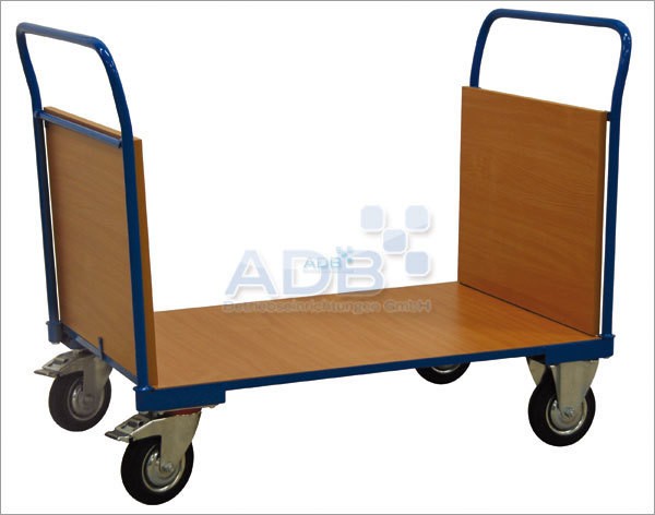 ADB Transportwagen mit 2 Holzwänden