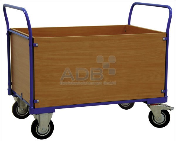 ADB Transportwagen mit 4 Holzwänden